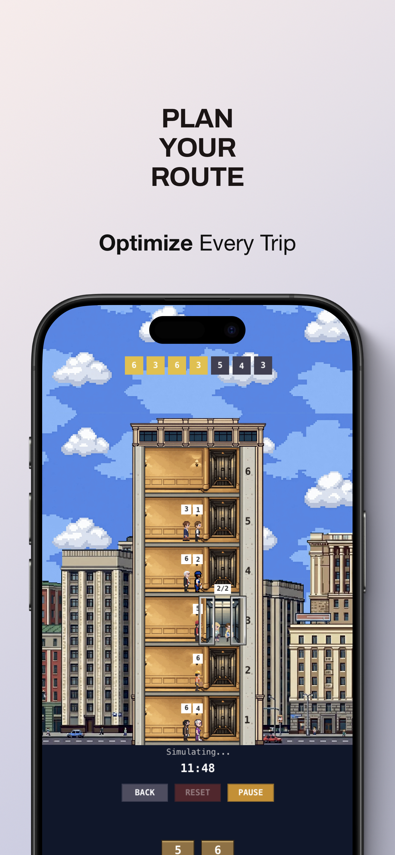 Route planning in Business Center